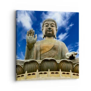 Bild auf Leinwand - Leinwandbild - Leben ohne Angst - 30x30 cm