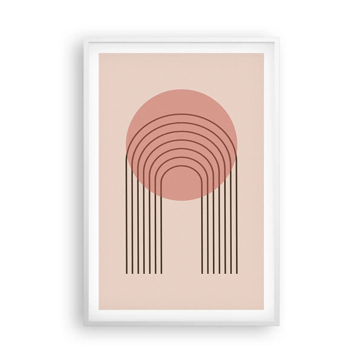 Poster in einem weißen Rahmen - Unwiderstehliche Anziehungskraft - 61x91 cm