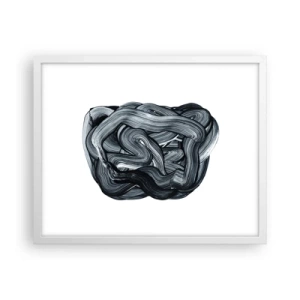 Poster in einem weißen Rahmen - Es ist nicht so einfach - 50x40 cm