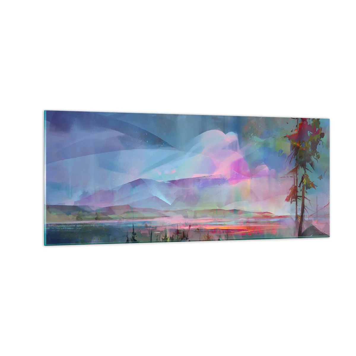 Glasbild - Bild auf glas - Unter einem wohlwollenden Himmel - 100x40 cm