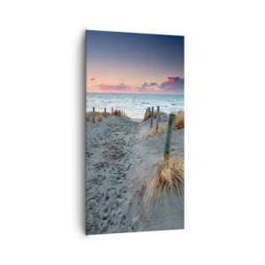 Bild auf Leinwand - Leinwandbild - Du hast einen Regenbogen aus strahlendem Licht verschüttet ... - 65x120 cm