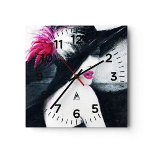 Wanduhr - Glasuhr - Immer ein Geheimnis - 40x40 cm