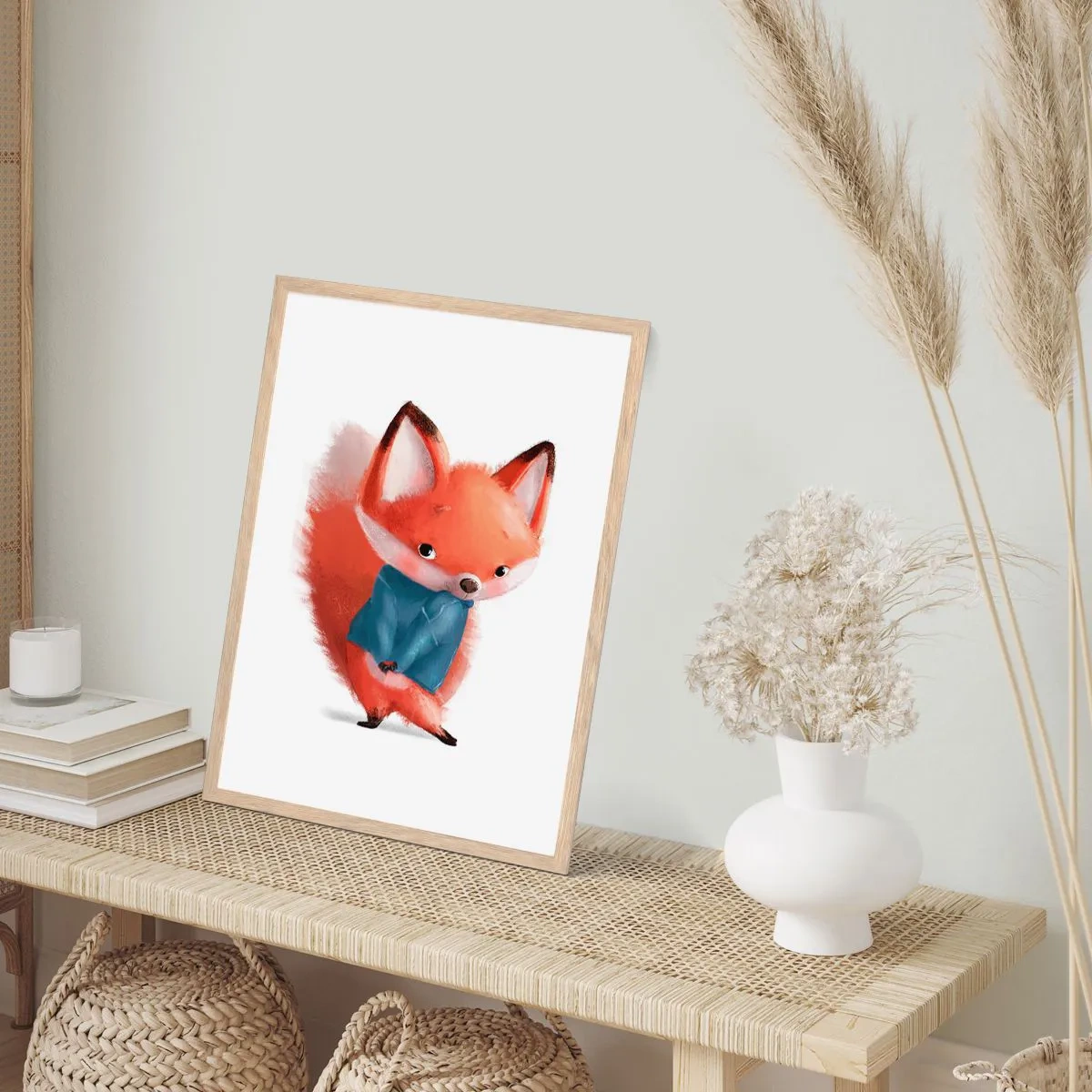 Poster in einem Rahmen aus heller Eiche - Steht mir das gut? - 30x40 cm