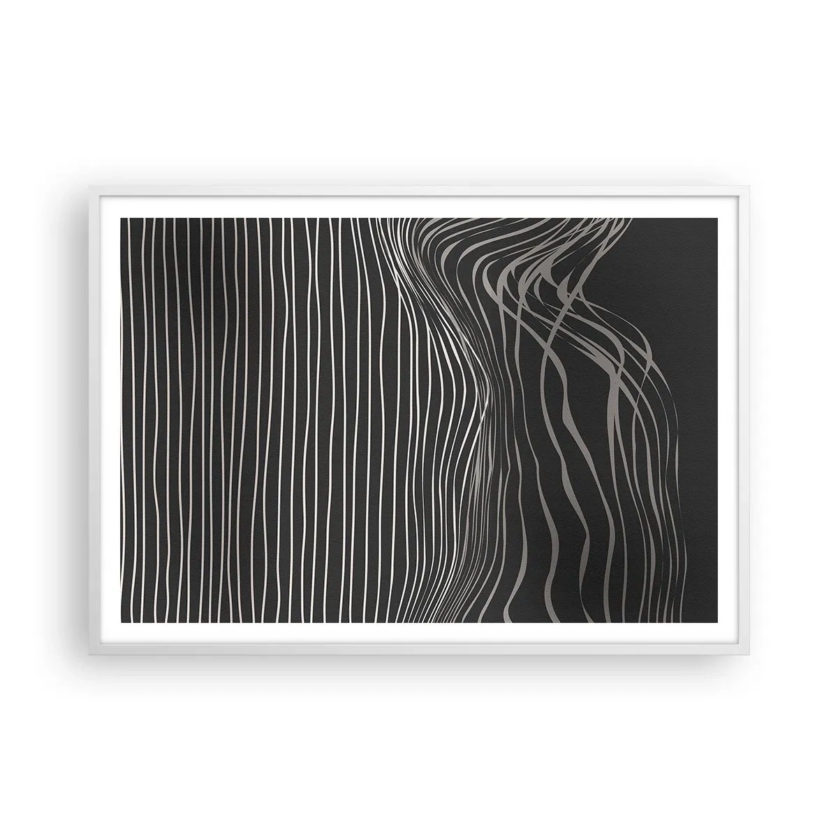 Poster in einem weißen Rahmen - Rhythmus und Akzent - 100x70 cm