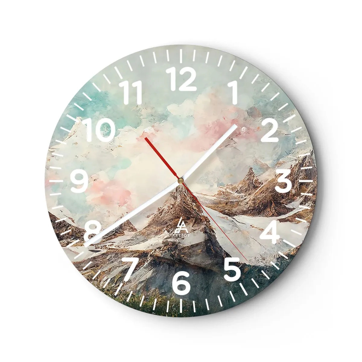 Wanduhr - Glasuhr - Felsklingen - 30x30 cm