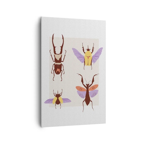 Bild auf Leinwand - Leinwandbild - Insektenwelt - 80x120 cm