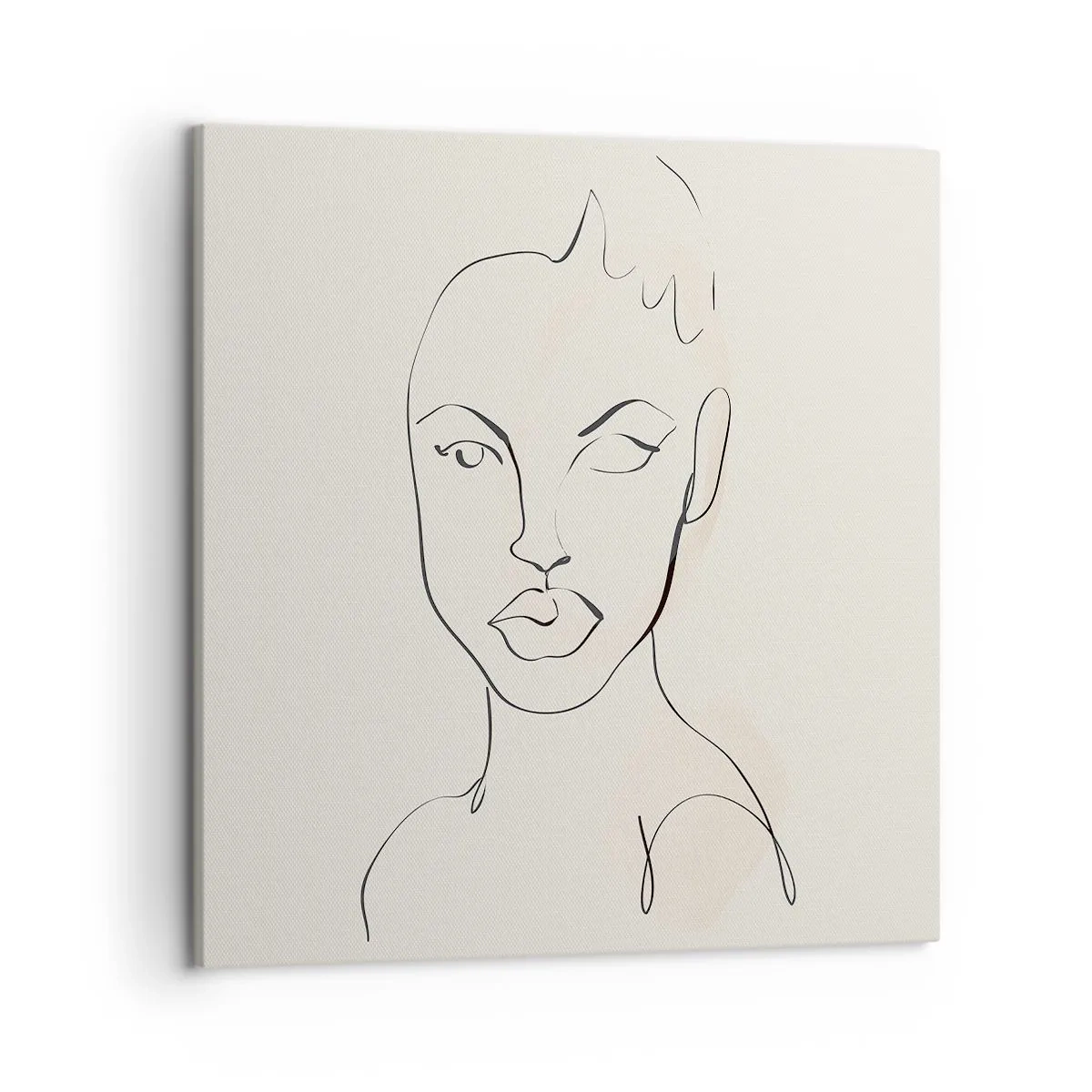 Bild auf Leinwand - Leinwandbild - Umriss der Sinnlichkeit - 50x50 cm