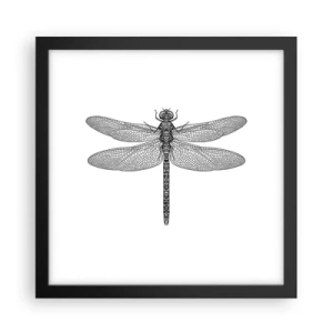 Poster in einem schwarzem Rahmen - Präzision der Natur - 30x30 cm