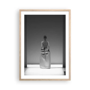 Poster in einem Rahmen aus heller Eiche - Raffinierte Einfachheit - 50x70 cm