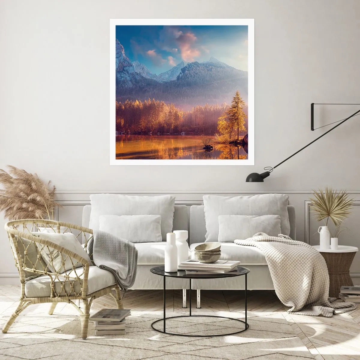 Poster - In den Bergen und Tälern - 40x40 cm