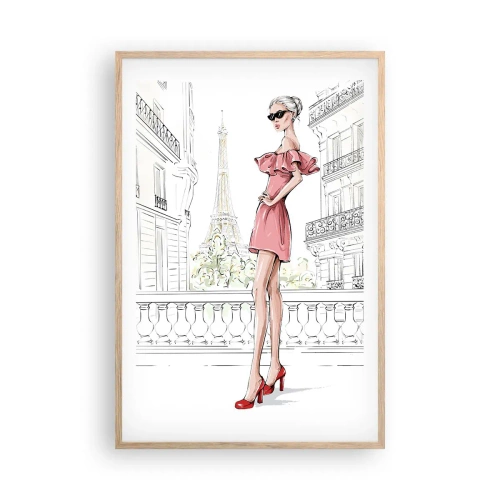 Poster in einem Rahmen aus heller Eiche - Modekunst - 61x91 cm