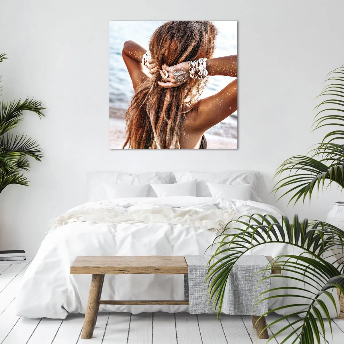 Bild auf Leinwand - Leinwandbild - Eine Schwester von Wasser und Sonne - 60x60 cm