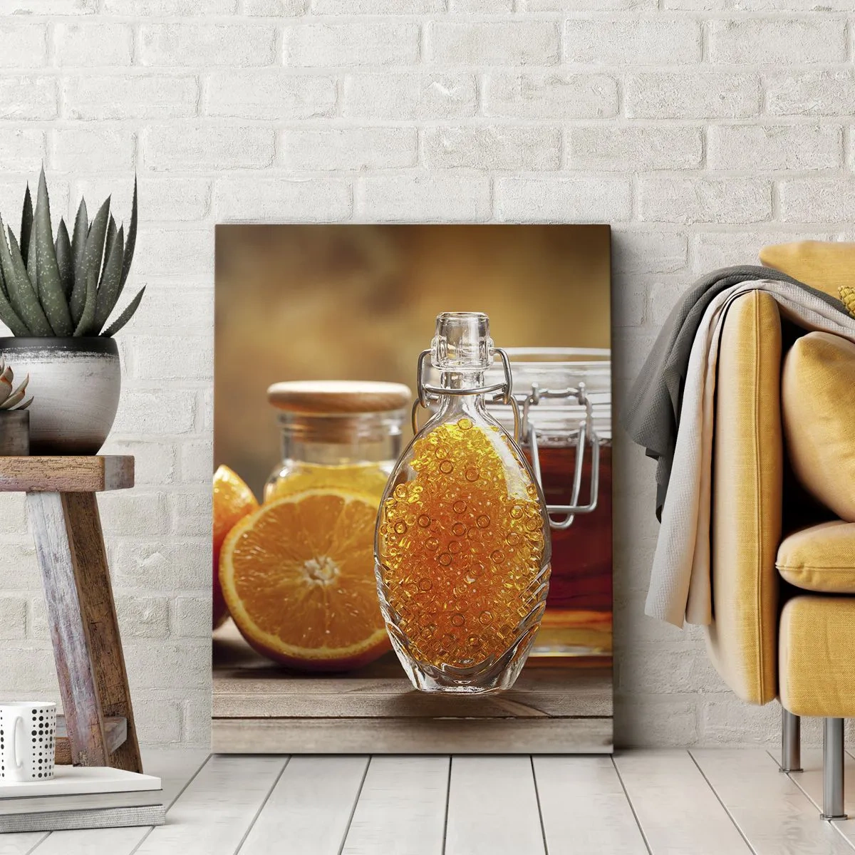 Bild auf Leinwand - Leinwandbild - Sonnige Aromen und Düfte - 55x100 cm