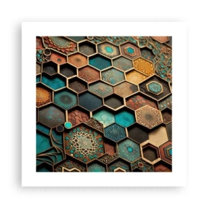 Poster - Arabische Ornamente – Variation - 40x40 cm