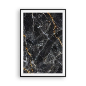 Poster in einem schwarzem Rahmen - Das Innenleben des Steins - 61x91 cm