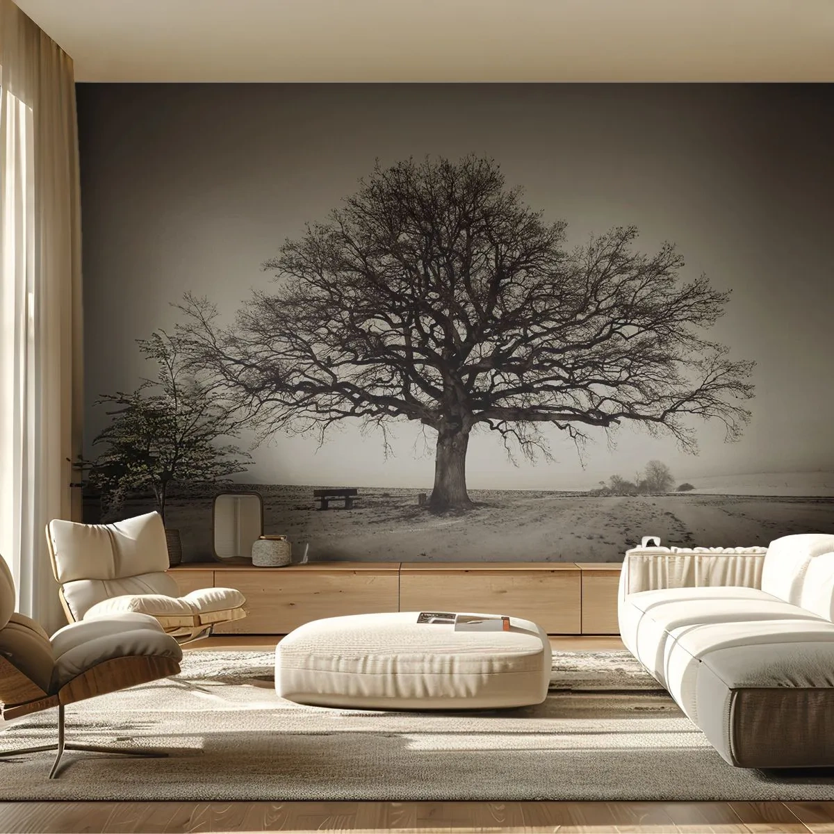 Fototapete Standard Eco - Von hier zu Ewigkeit - Landschaft, Baum, Natur - 400x280 cm