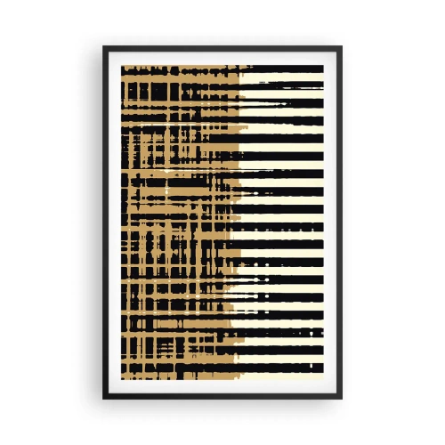 Poster in einem schwarzem Rahmen - Architektonische Abstraktion - 61x91 cm