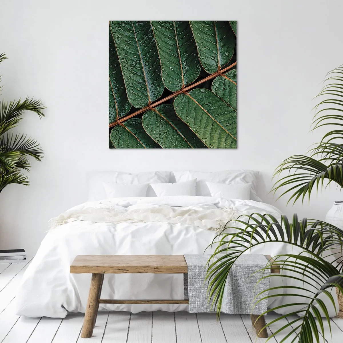 Bild auf Leinwand - Leinwandbild - Im grünen Rhythmus - 30x30 cm