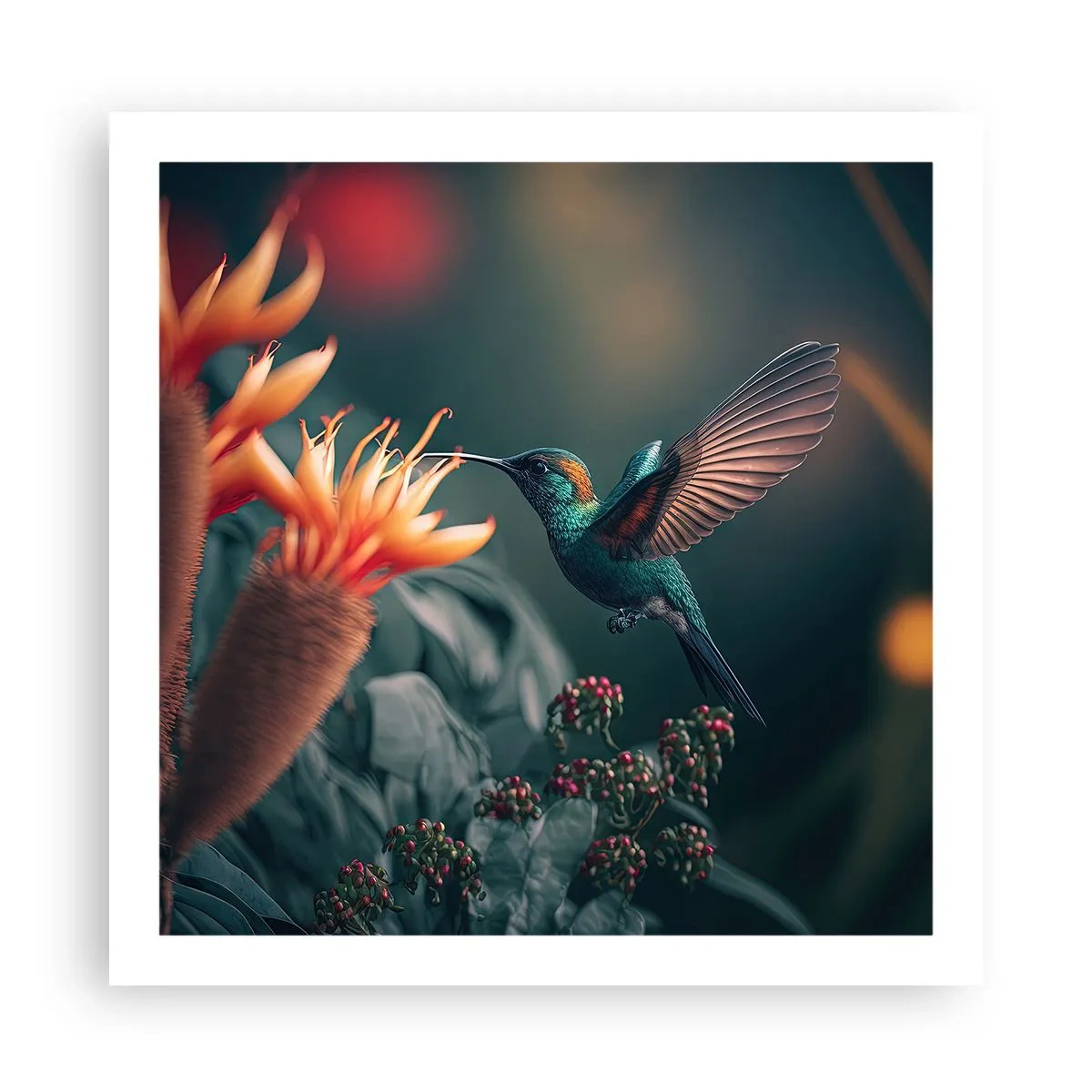 Poster - Wirklich buntes Leben - 60x60 cm