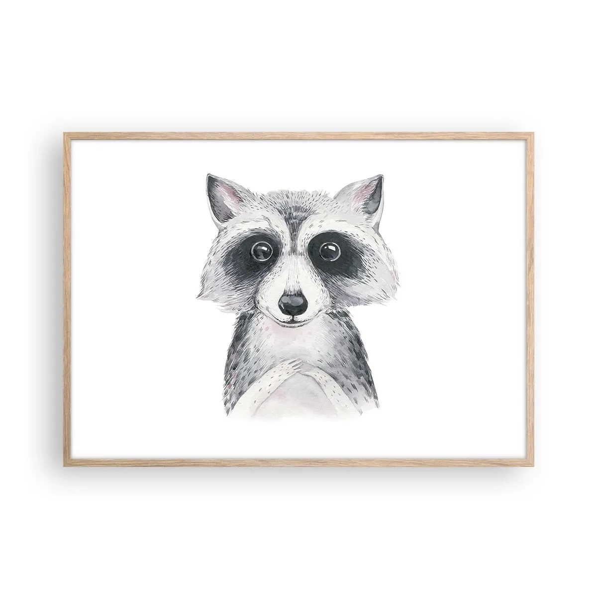 Poster in einem Rahmen aus heller Eiche - Ein Moment zum Bewegen - 100x70 cm