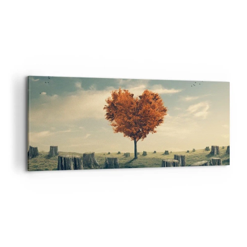 Bild auf Leinwand - Leinwandbild - Es gibt noch Hoffnung - 100x40 cm