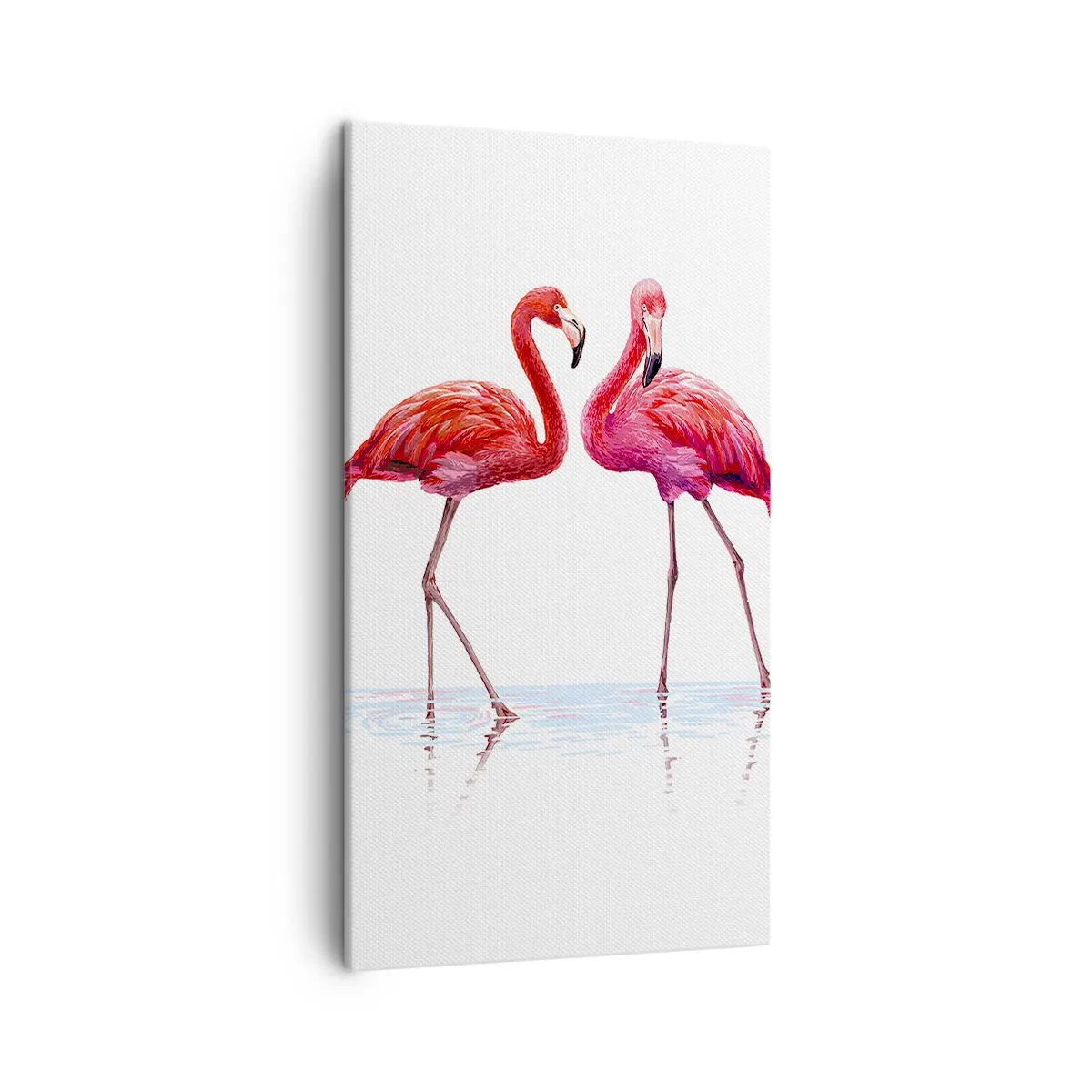 Bild auf Leinwand - Leinwandbild - Rosa randez-vous - 45x80 cm