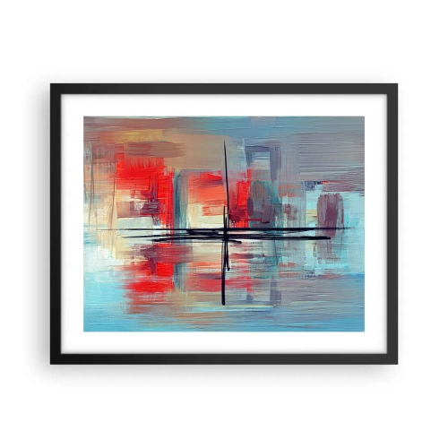 Poster in einem schwarzem Rahmen - Landschaft in einer unbekannten Dimension - 50x40 cm