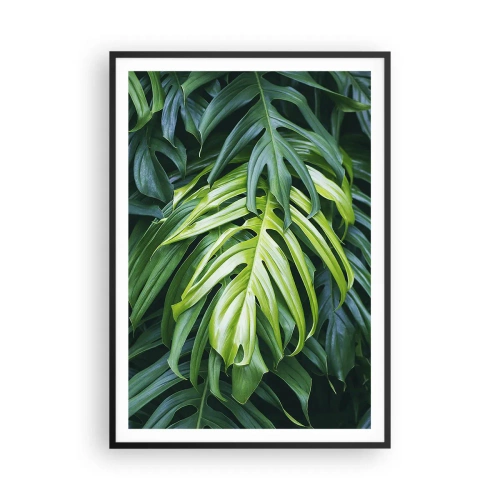 Poster in einem schwarzem Rahmen - Tauchen Sie ein in die Frische - 70x100 cm