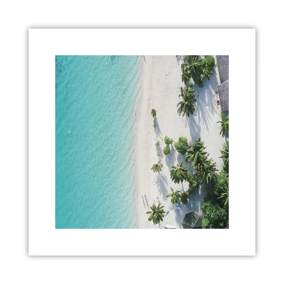 Poster - Urlaub im Paradies - 30x30 cm