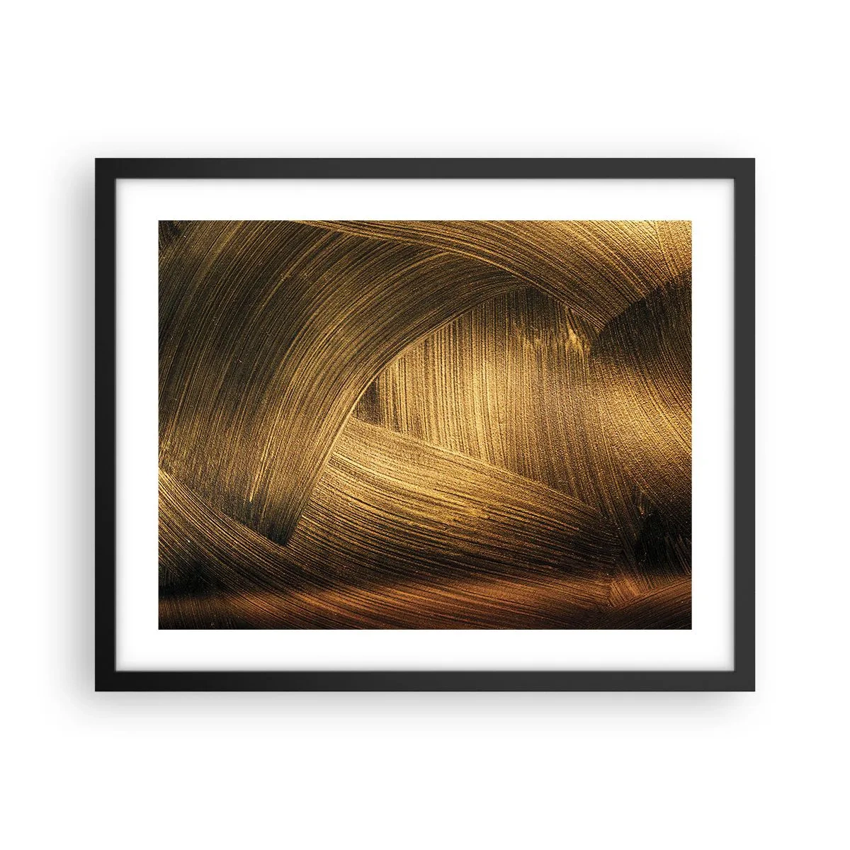 Poster in einem schwarzem Rahmen - In einem goldenen Labyrinth - 50x40 cm