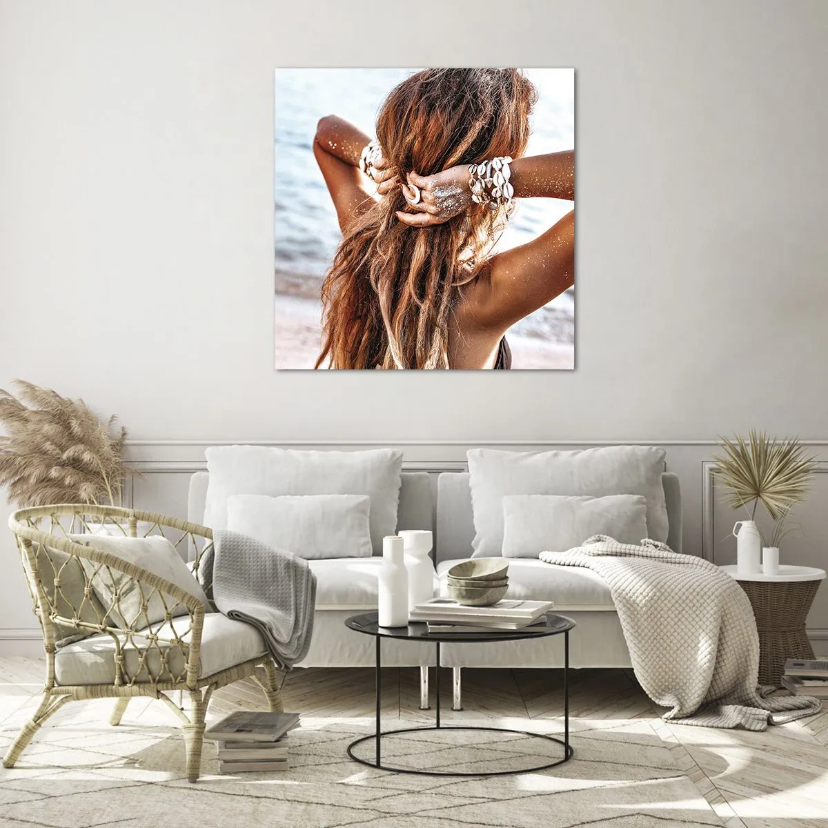 Glasbild - Bild auf glas - Eine Schwester von Wasser und Sonne - 70x70 cm