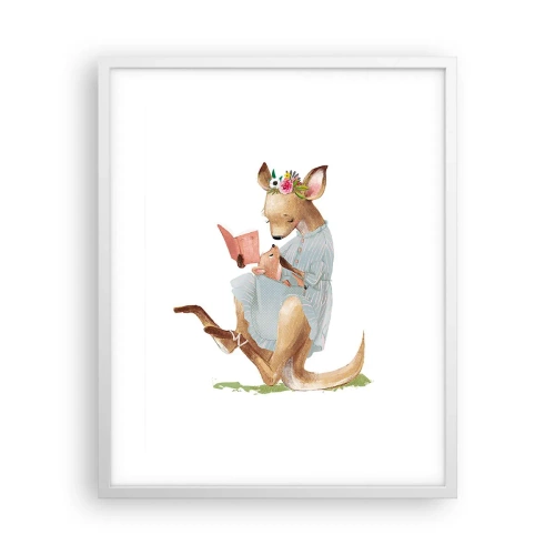 Poster in einem weißen Rahmen - Lies mir vor Mama - 40x50 cm