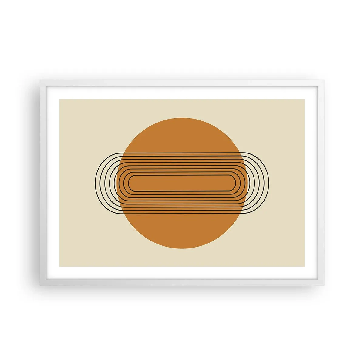 Poster in einem weißen Rahmen - Perfekter Plan - 70x50 cm