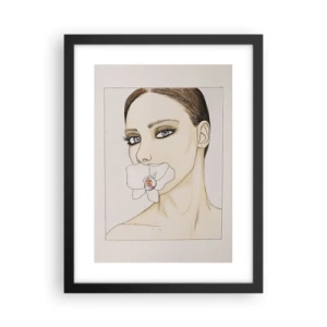 Poster in einem schwarzem Rahmen - Ein Symbol für Eleganz und Schönheit - 30x40 cm