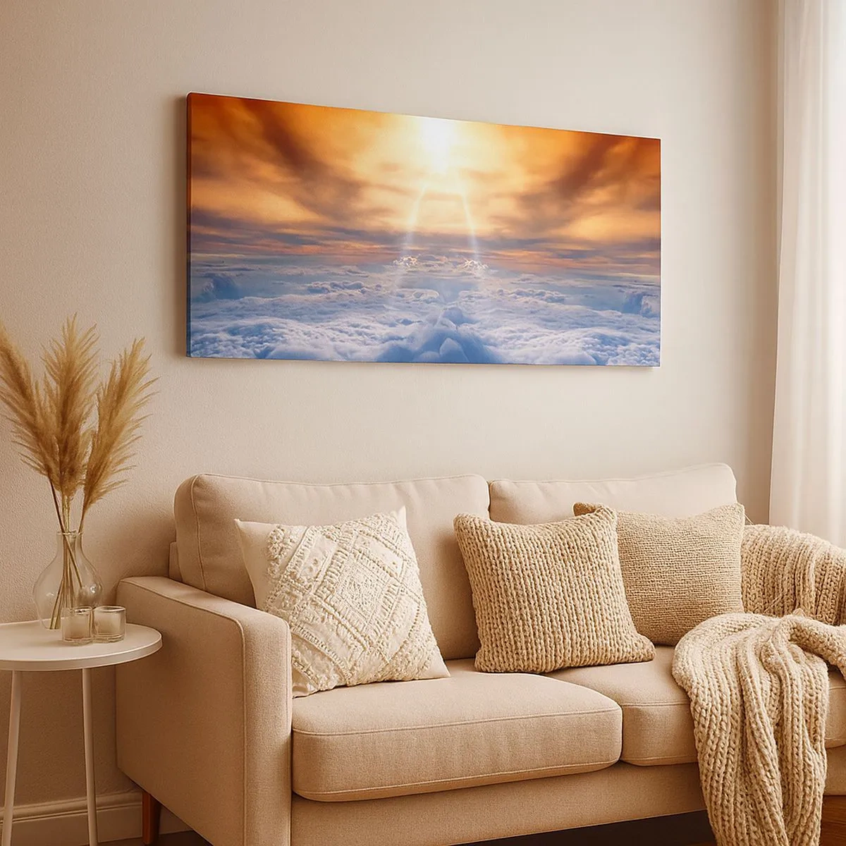 Bild auf Leinwand - Leinwandbild - Mystische Landschaft - 100x40 cm