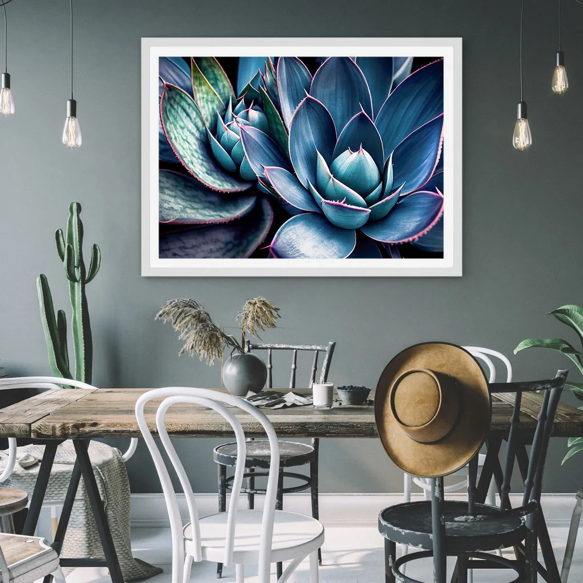 Poster in einem weißen Rahmen - Lebenskraft - 50x40 cm