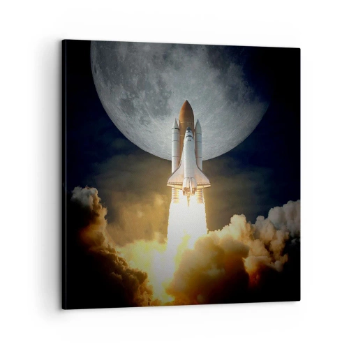 Bild auf Leinwand - Leinwandbild - Beginn eines überirdischen Abenteuers - 60x60 cm