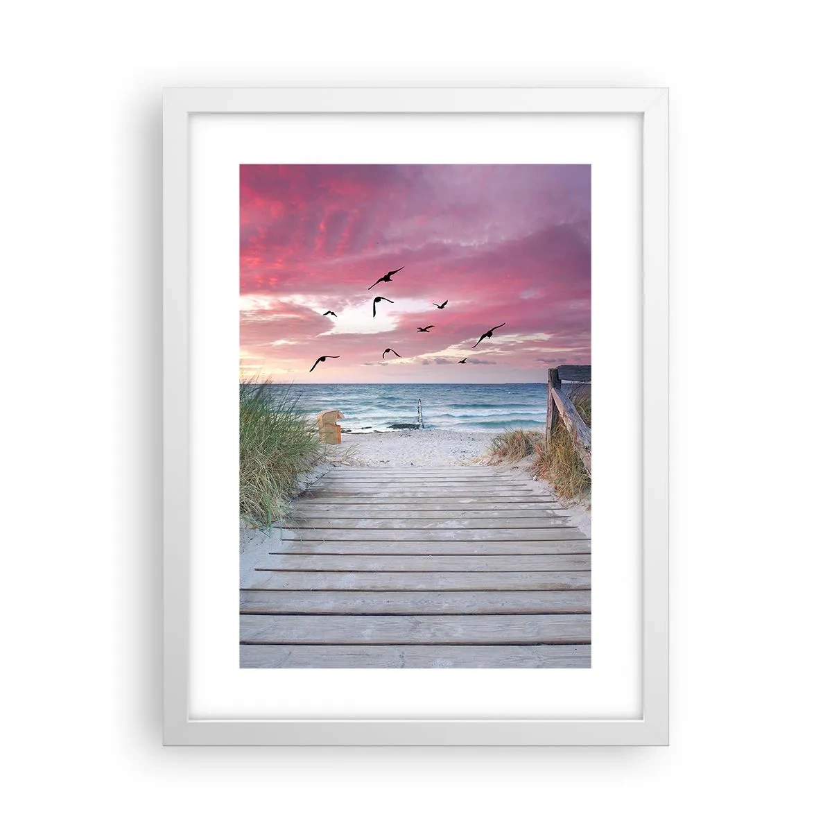 Poster in einem weißen Rahmen - Baltischer Eindruck - 30x40 cm
