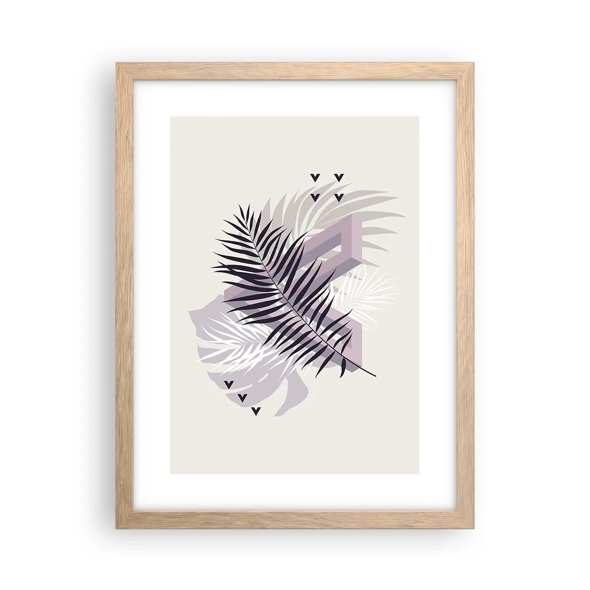 Poster in einem Rahmen aus heller Eiche - Der Schatten des Schattens - 30x40 cm