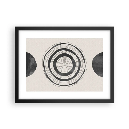 Poster in einem schwarzem Rahmen - Wichtig ist, was dazwischen liegt - 40x30 cm