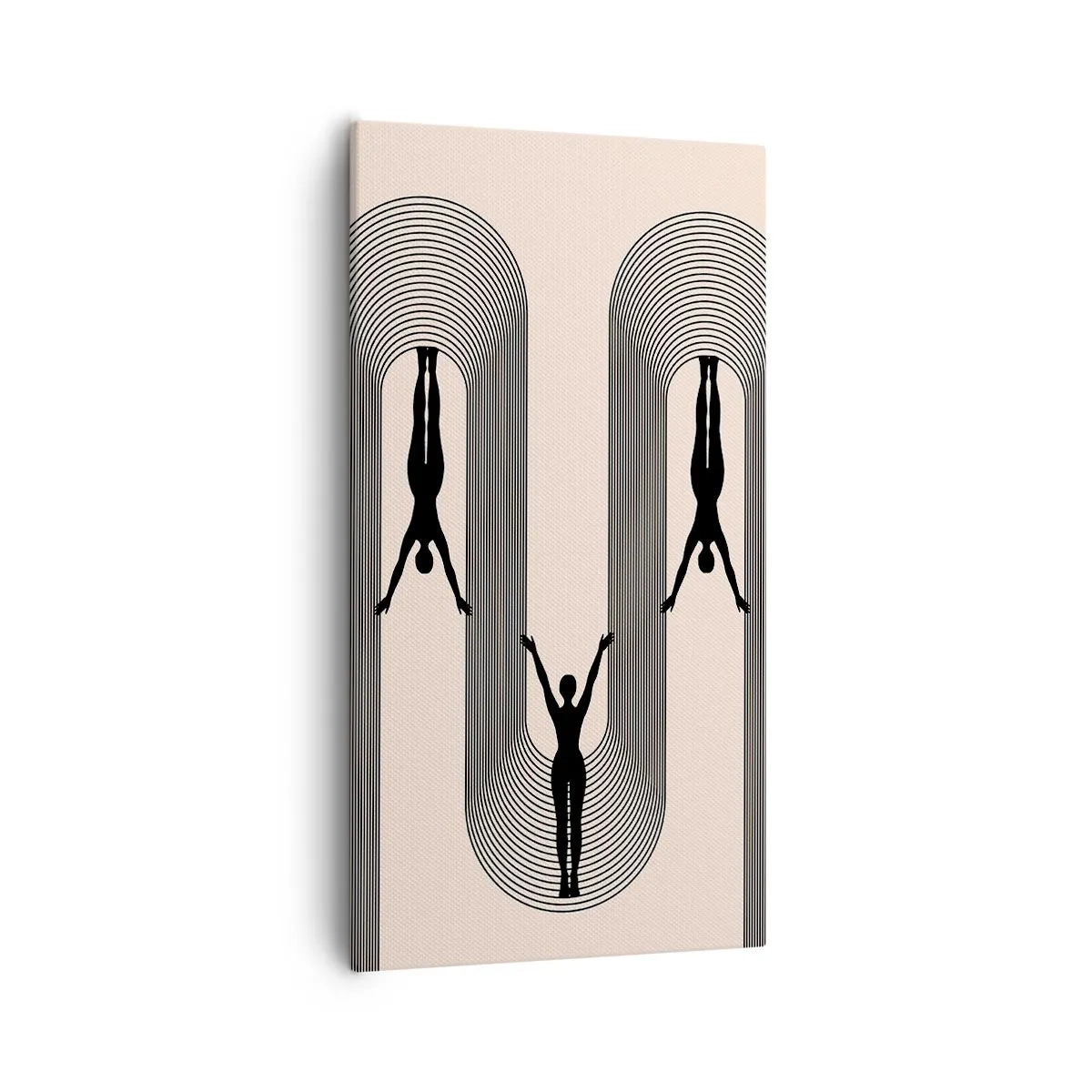 Bild auf Leinwand - Leinwandbild - Verkehrt herum - 55x100 cm