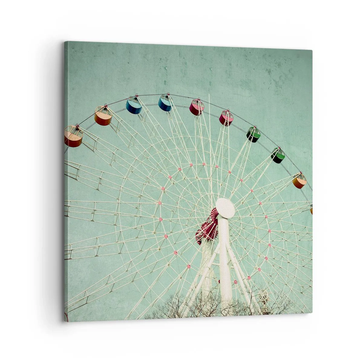 Bild auf Leinwand - Leinwandbild - Wir laden zum Spiel ein - 60x60 cm