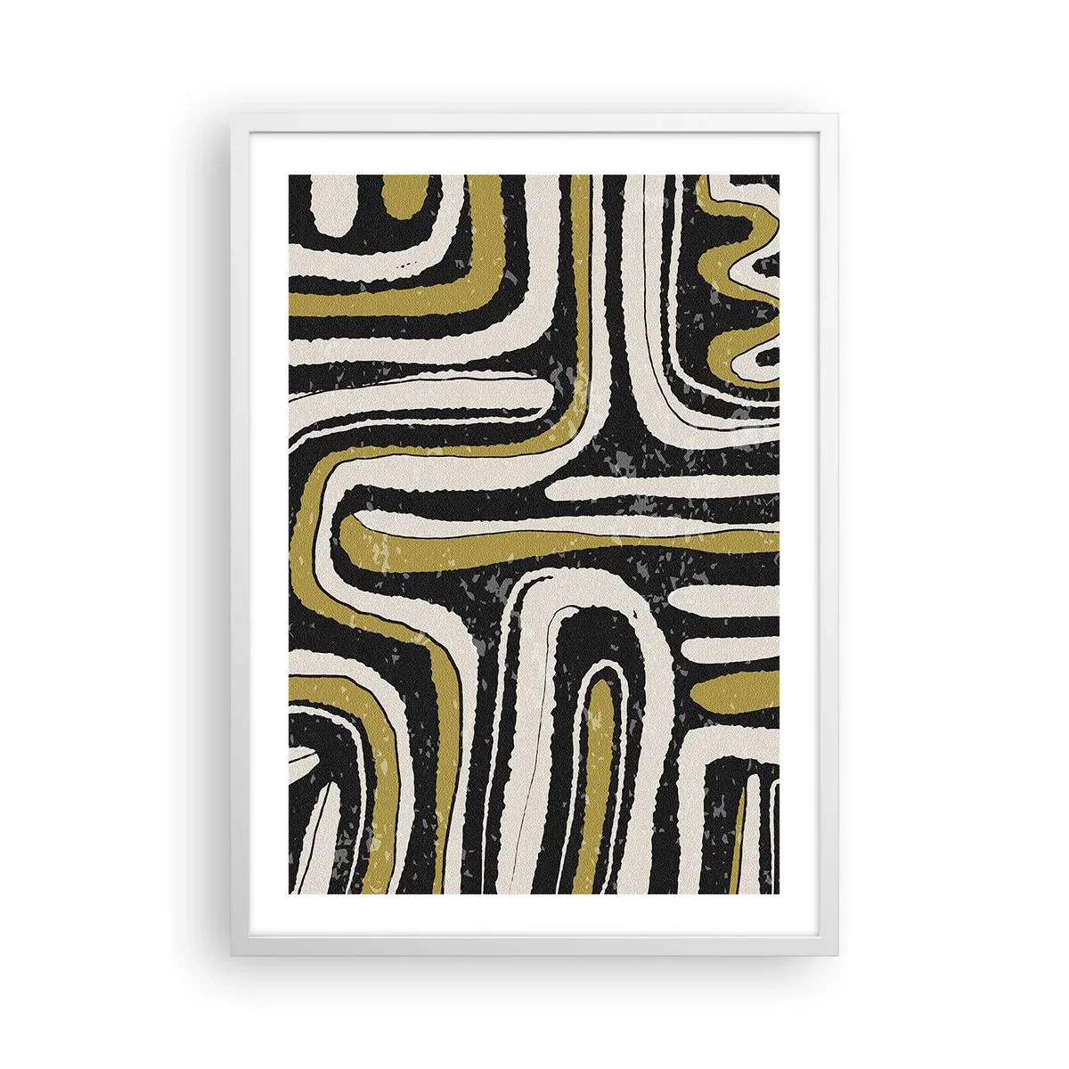 Poster in einem weißen Rahmen - Komposition: Straßen und Gassen - 50x70 cm