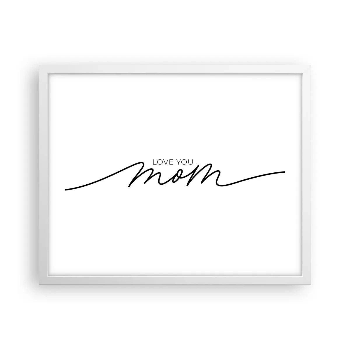 Poster in einem weißen Rahmen - Große Emotionen - 50x40 cm