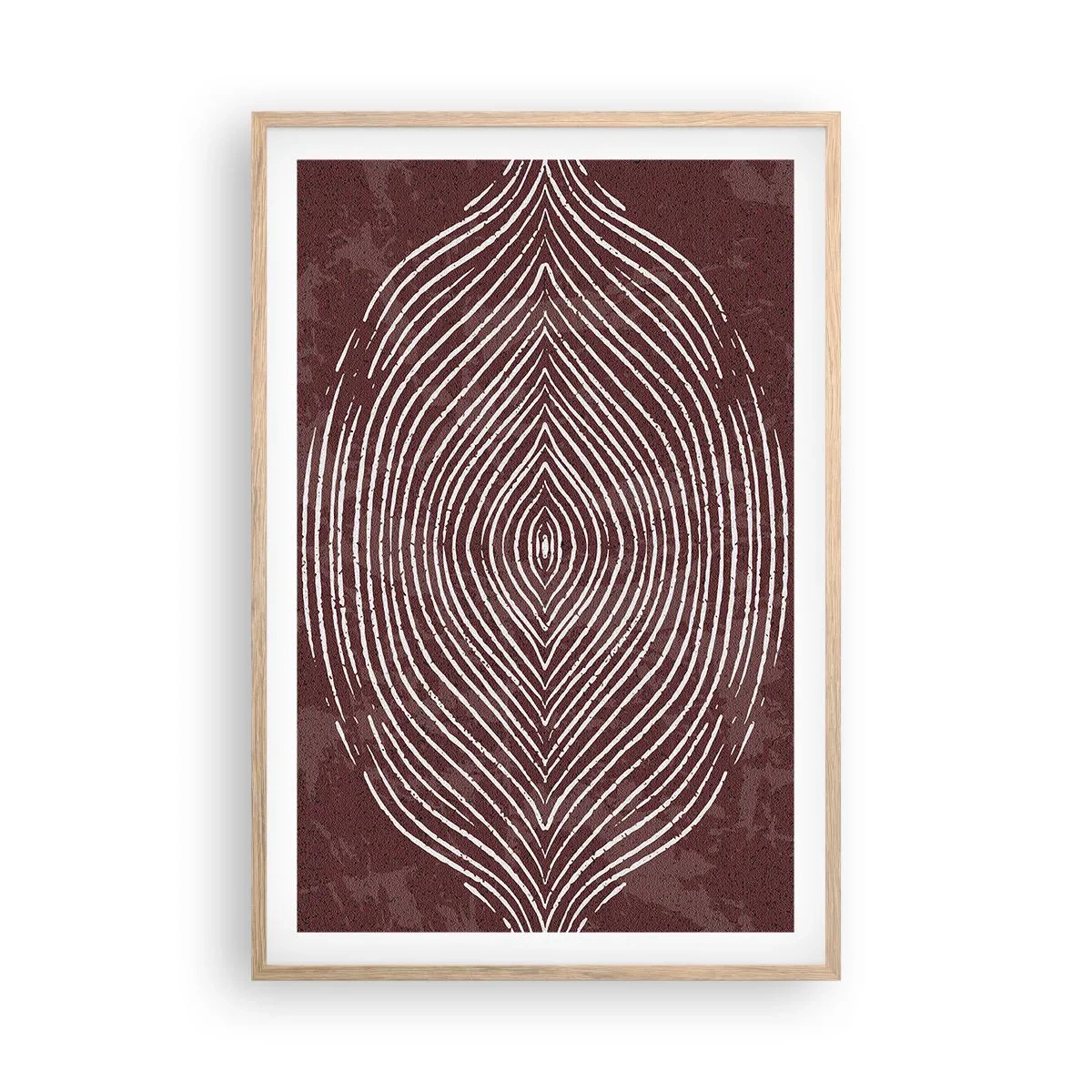 Poster in einem Rahmen aus heller Eiche - Der Raum spricht - 61x91 cm