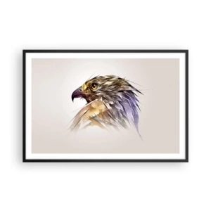 Poster in einem schwarzem Rahmen - Porträt eines Kriegers - 91x61 cm