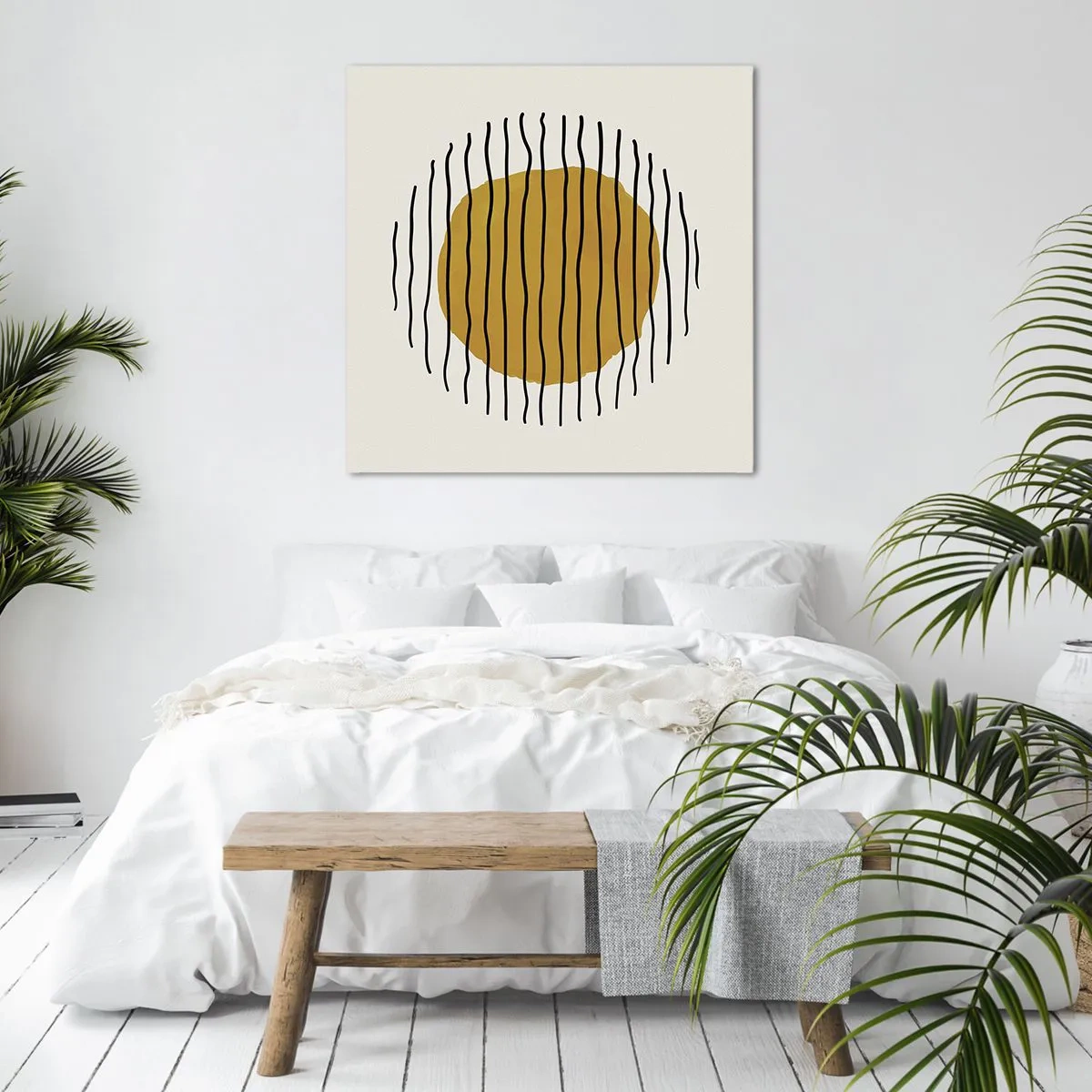 Bild auf Leinwand - Leinwandbild - Abstraktion, die vor Hitze zittert - 30x30 cm