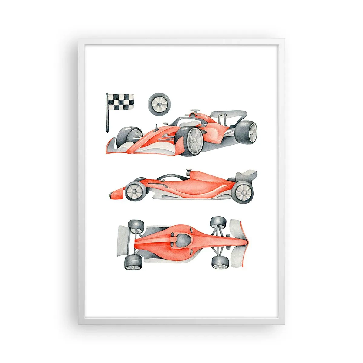 Poster in einem weißen Rahmen - Dem Traum folgen - 50x70 cm