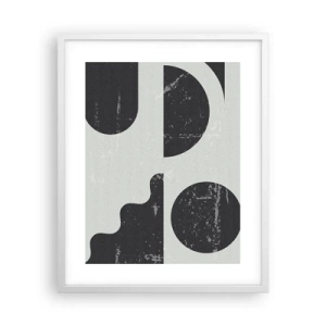 Poster in einem weißen Rahmen - Komposition oben und unten - 40x50 cm