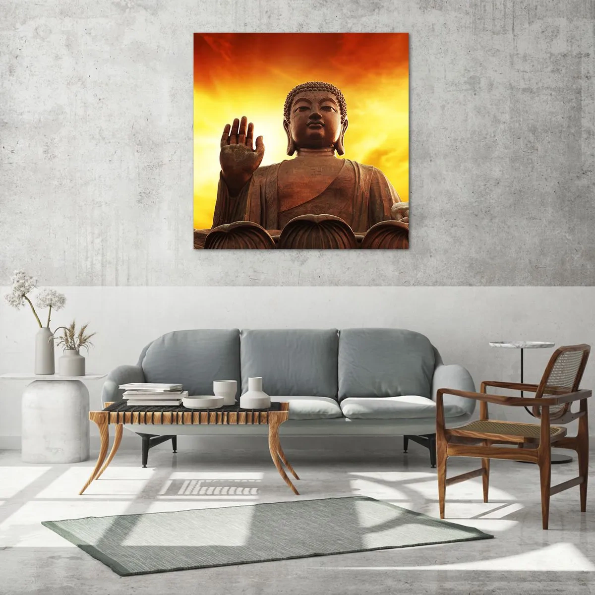 Glasbild - Bild auf glas - Frieden der Welt - 60x60 cm